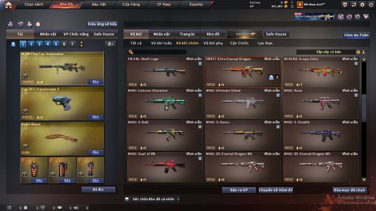 shop acc cf uy tin gia re
